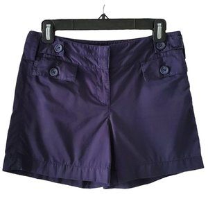 Ann Taylor Loft Regular to High-Rise Shorts | Like New | Size 0 | Navy Blue